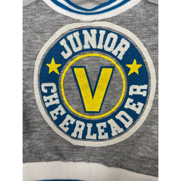 Vintage Brights Creek Retro Gray Cheerleading Sweater 2T Toddler Girls - Picture 5 of 6